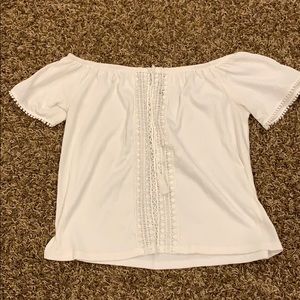 Off-Shoulder White Blouse